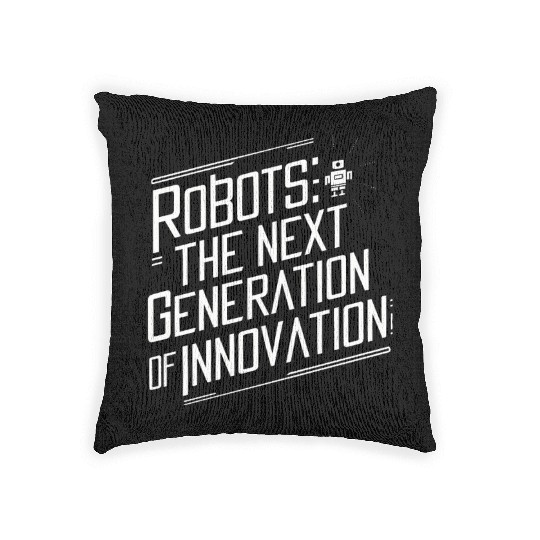Robotics AI Automation Machine Learning Woven Pillows