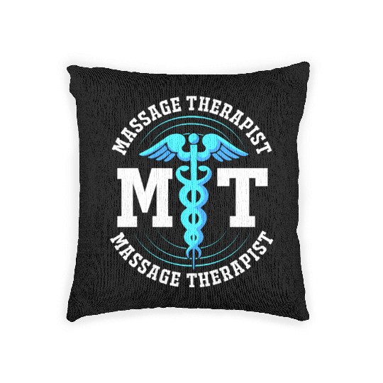 Massage Therapy Medical Symbol Massage Therapist Woven Pillows