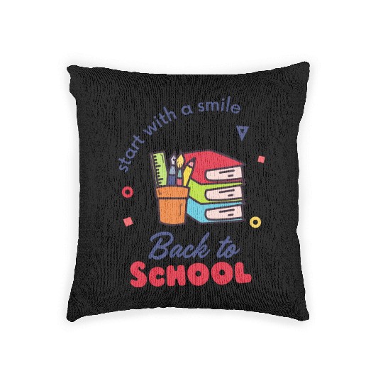 Back to School - Start with a Smile Woven Pillows