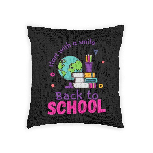 Back to School, A World of Knowledge Awaits Woven Pillows