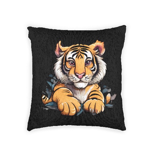 Baby Tiger Woven Pillows