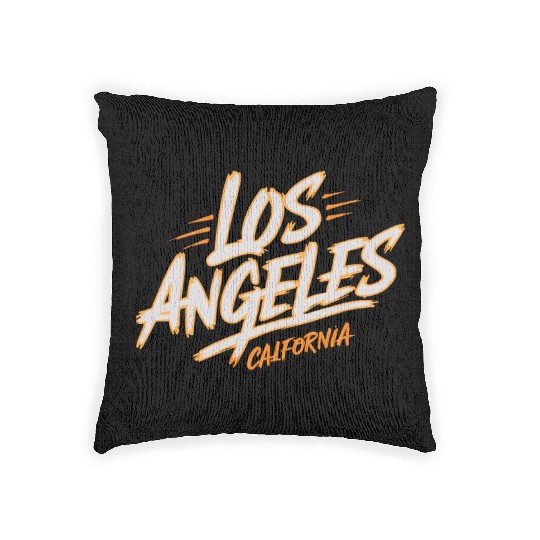 Los Angeles California Souvenir Woven Pillows