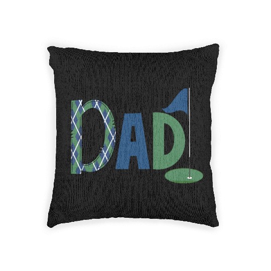 Dad Golf Birthday Boy Family Matching Golf Woven Pillows