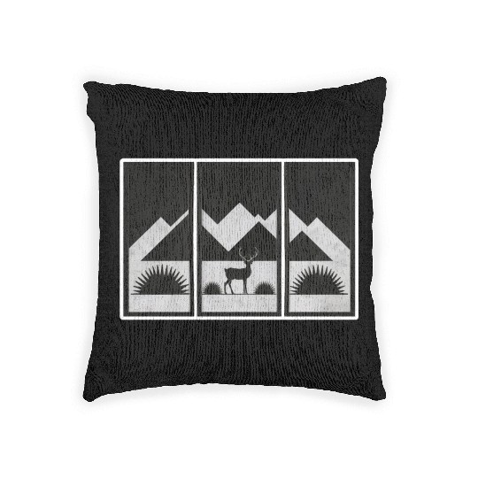 Monochrome Wilderness Woven Pillows