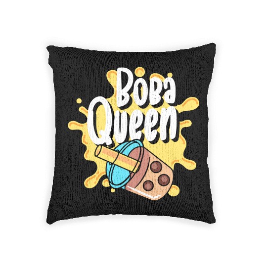 Kawaii Milk Tea Tea Balls Woven Pillows