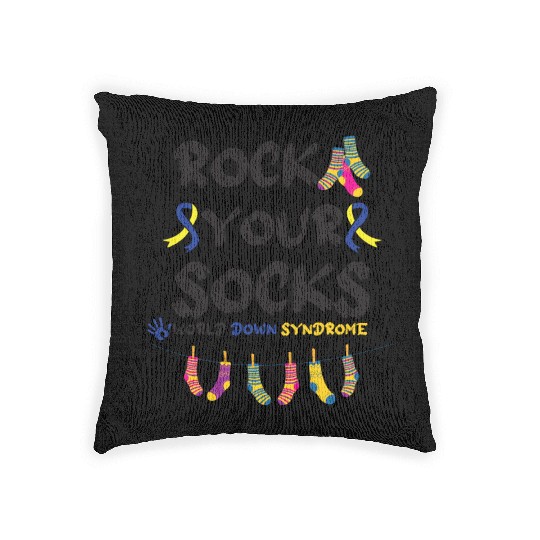 World Down Syndrome Awareness T21 Homie Teacher Woven Pillows