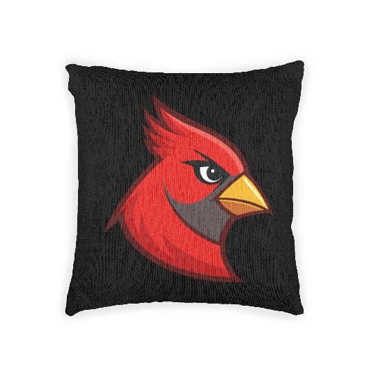 Cardinal Head for Woven Pillows