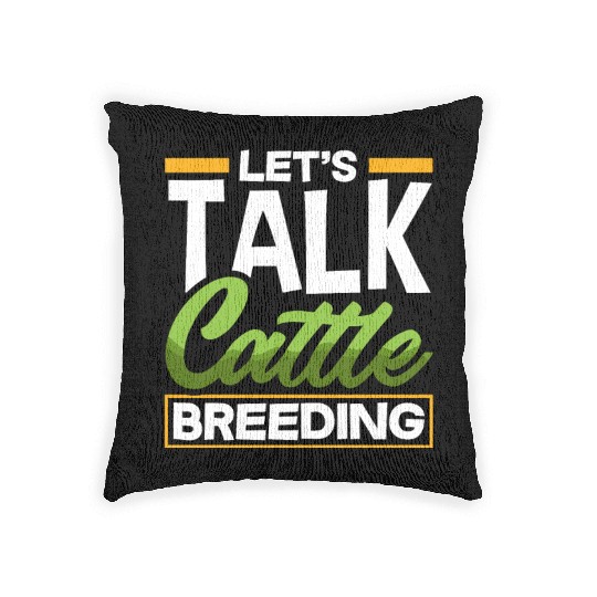 Let's Talk About Cattle Breeding Highland Cow Woven Pillows