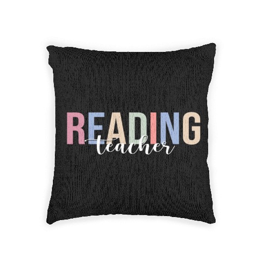 Reading Teacher Book Reading Read Woven Pillows