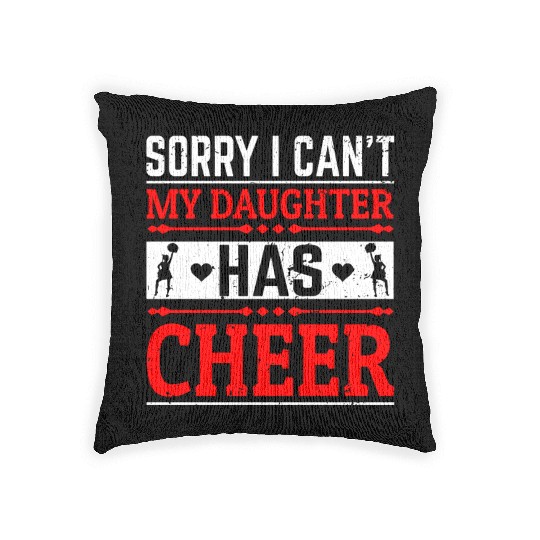 My Daughter Cheer Mom Cheerleading Mother's Day Woven Pillows