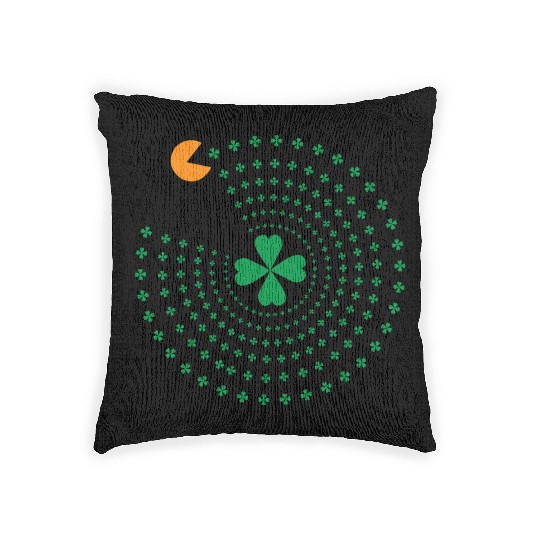 St Patrick Pacman Woven Pillows