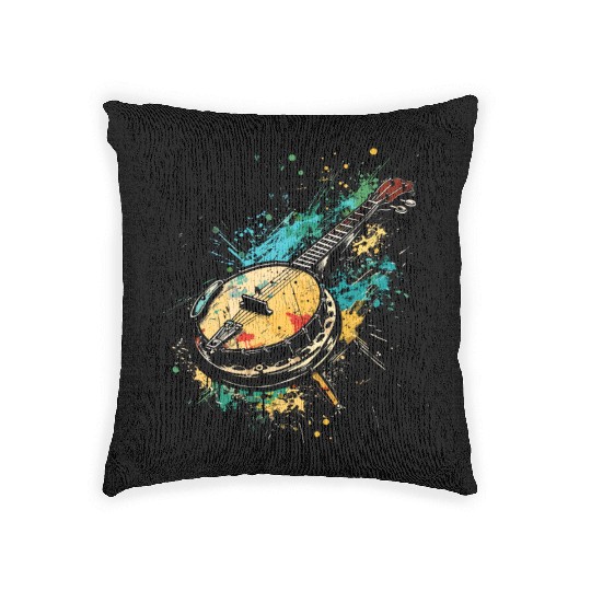 Banjo Graffiti Woven Pillows