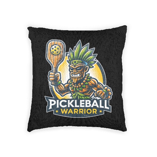 Pickleball Warrior Woven Pillows