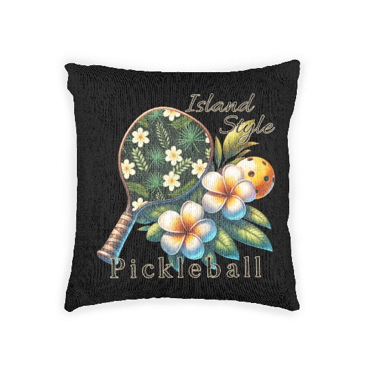 Plumeria Flower Pickleball Woven Pillows