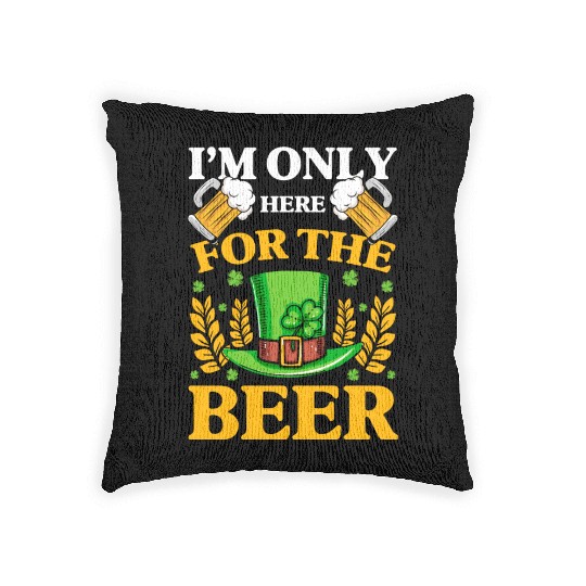Ireland Gold Beer Woven Pillows