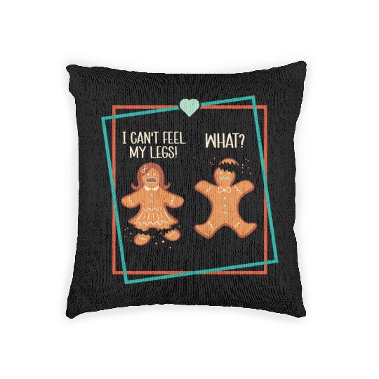 Gingerbread Men Christmas Funny Cookie Baking Xmas Woven Pillows