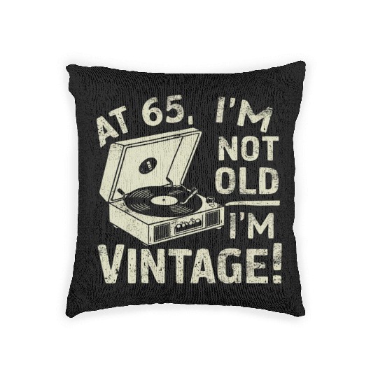 65th Birthday Woven Pillows for him