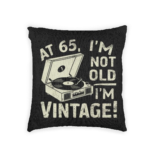 65th Birthday Woven Pillows for him