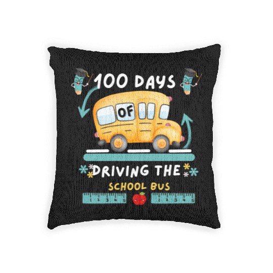 Little Boys' Big Yellow School Bus Woven Pillows
