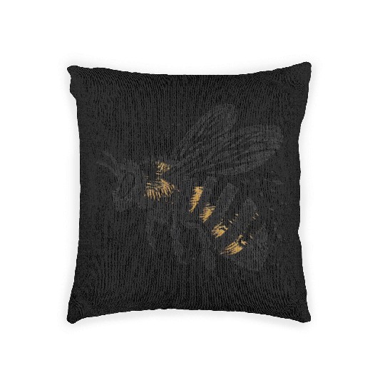 Honey Bee Insect Art 5 Woven Pillows