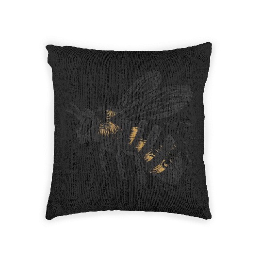 Honey Bee Insect Art 5 Woven Pillows