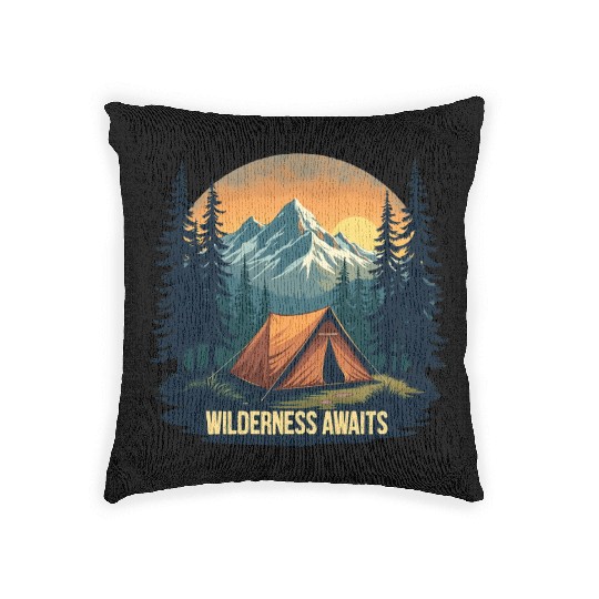 Wilderness Awaits Woven Pillows | Embrace the Adventure
