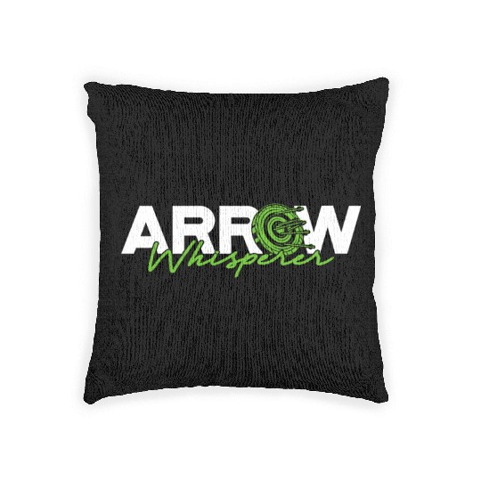 Archery Archer Arrow Whisperer Woven Pillows