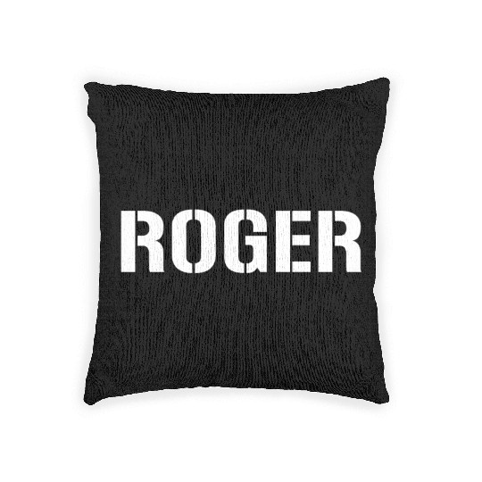 Roger Military Veteran Slang Message Received Woven Pillows