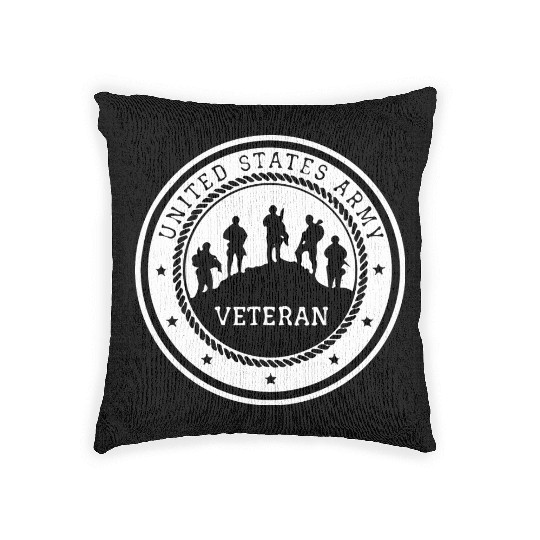 US Army Veteran LIKE US ON FACEBOOK # Woven Pillows