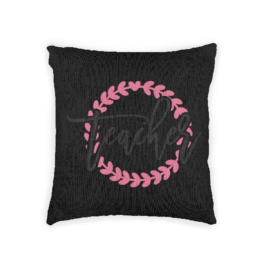 teacher life Woven Pillows