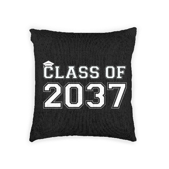 Class Of 2037 Pre K Grow With Me Graduation Woven Pillows