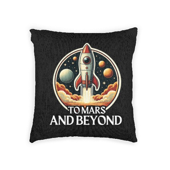 To Mars and Beyond Woven Pillows