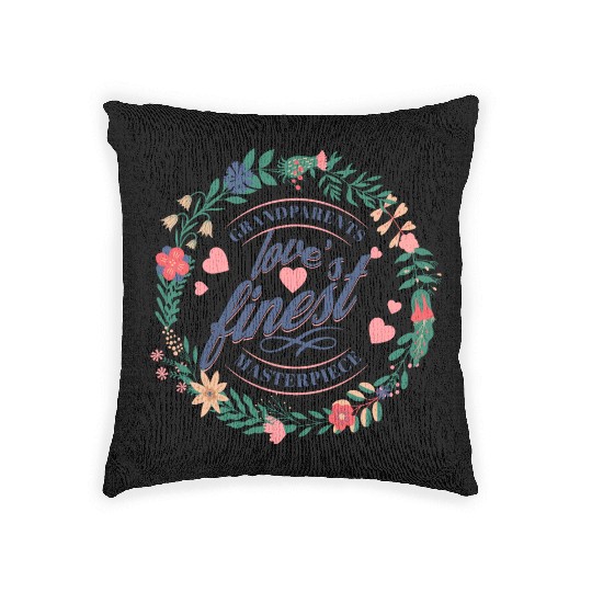 Happy Grandparents day Woven Pillows
