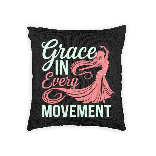 Tribal Fusion Rhythmic Dance Art For Belly Dance Woven Pillows