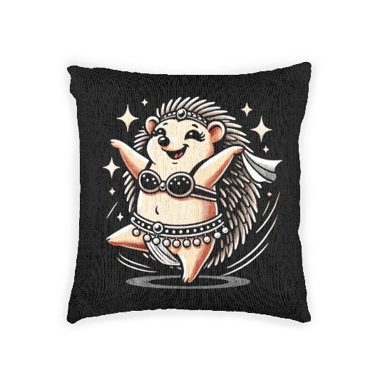 Tribal Fusion Rhythmic Dance Art For Belly Dance Woven Pillows