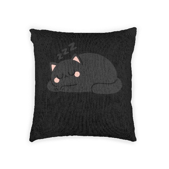 Lazy Cat Cat-Nap-Asana yoga Woven Pillows