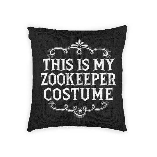 This Is My Zookeeper Costume Funny Lazy Halloween Woven Pillows