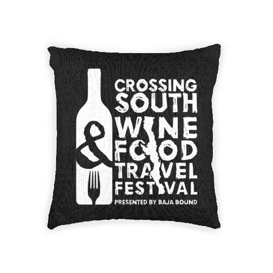 Crossing South Wine Food Travel Festival W2 Woven Pillows