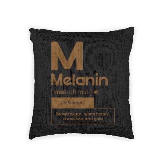 Melanin Definition Brown Sugar Warm Honey Woven Pillows