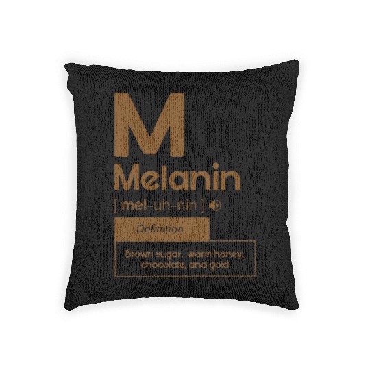 Melanin Definition Brown Sugar Warm Honey Woven Pillows
