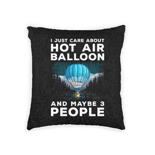 Hot Air Balloon Colors Adventure Woven Pillows
