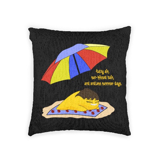 Salty air, sun kissed hair. Woven Pillows