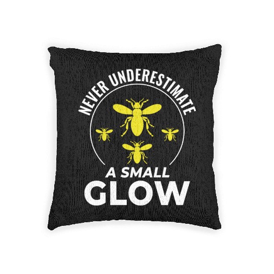 Fireflies Firefly Lightning Bug Insect Collector Woven Pillows