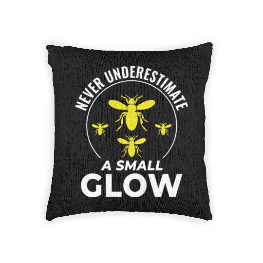 Fireflies Firefly Lightning Bug Insect Collector Woven Pillows