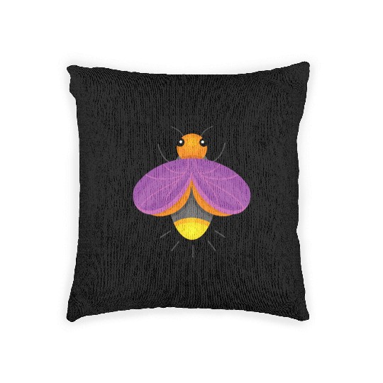Fireflies Firefly Lightning Bug Insect Collector Woven Pillows