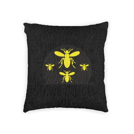 Fireflies Firefly Lightning Bug Insect Collector Woven Pillows