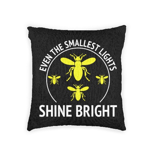 Fireflies Firefly Lightning Bug Insect Collector Woven Pillows
