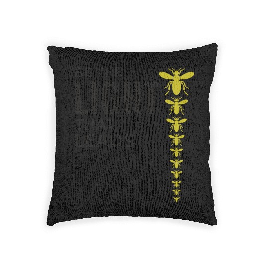 Fireflies Firefly Lightning Bug Insect Collector Woven Pillows