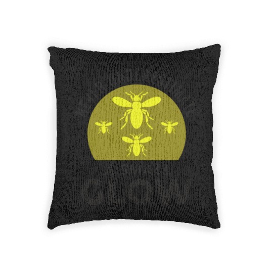 Fireflies Firefly Lightning Bug Insect Collector Woven Pillows