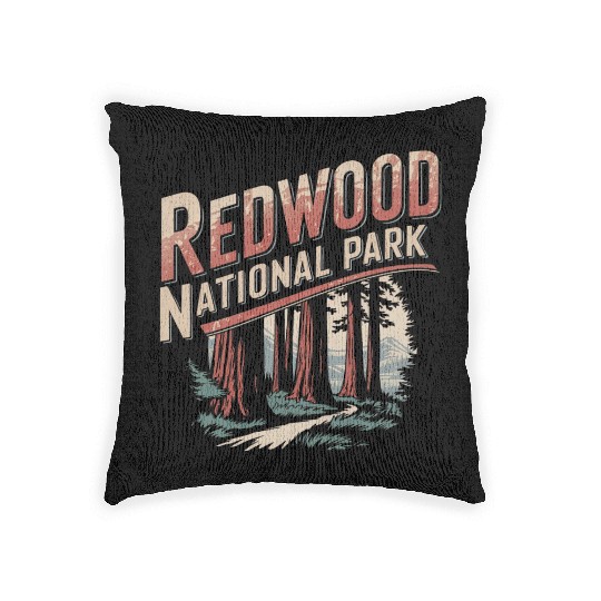 Redwood National Park Woven Pillows